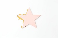 Star pattern paper symbol white background starfish. AI generated Image by rawpixel.