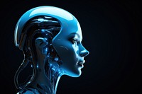 Futuristic technology female adult. AI generated Image by rawpixel.