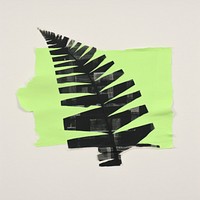 Fern collage leaf art. AI generated Image by rawpixel.