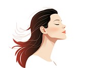 Wellbeing portrait adult woman. AI generated Image by rawpixel.