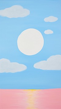 Full moon painting sky backgrounds. AI generated Image by rawpixel.