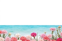 Calm ocean backgrounds carnation outdoors. AI generated Image by rawpixel.