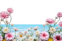 Calm ocean outdoors flower nature. AI generated Image by rawpixel.