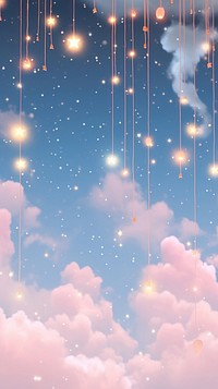 The sky wallpaper outdoors nature night. AI generated Image by rawpixel.