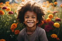 Black people portrait child smile. AI generated Image by rawpixel.
