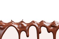 Melting chocolate dessert food white background. AI generated Image by rawpixel.