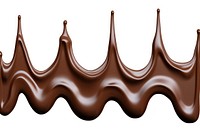 Chocolate border dessert food white background. AI generated Image by rawpixel.