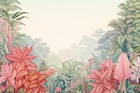Pastel tropical forest sketch backgrounds outdoors. AI generated Image by rawpixel.