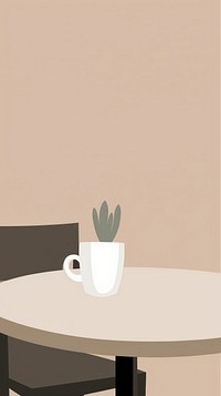 Cactus in cafe furniture table room. AI generated Image by rawpixel.