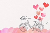 Love bicycle illustration