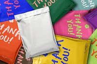 White plastic mailer bag