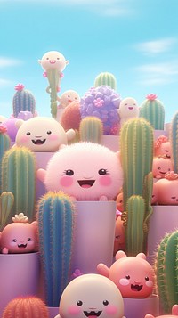 Cacti cactus toy representation. AI generated Image by rawpixel.