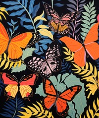 Butterflies in a tropical forrest butterfly animal nature. AI generated Image by rawpixel.