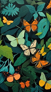 Butterflies in a tropical forrest butterfly outdoors insect. AI generated Image by rawpixel.