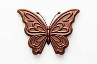Butterfly chocolate white background confectionery. AI generated Image by rawpixel.