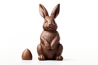 Easter bunny mammal animal white background. AI generated Image by rawpixel.