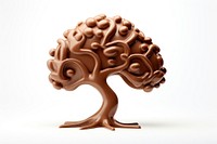 Tree chocolate food white background. AI generated Image by rawpixel.
