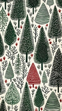 Christmas tree close up decorations pattern drawing nature. AI generated Image by rawpixel.