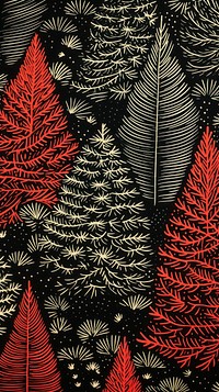 Christmas tree close up decorations pattern nature plant. AI generated Image by rawpixel.