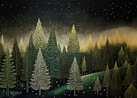 Chrsitmas trees nature christmas outdoors. AI generated Image by rawpixel.