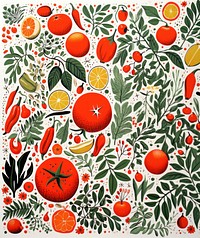 Cooking spices pattern fruit plant. AI generated Image by rawpixel.