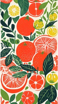 Fruit grapefruit pattern plant. AI generated Image by rawpixel.