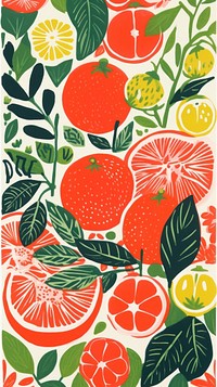 Fruit grapefruit pattern plant. 