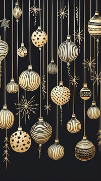 Gold and silver christmas baubles illuminated celebration backgrounds. 