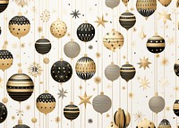 Gold and silver christmas baubles balloon pattern celebration. AI generated Image by rawpixel.