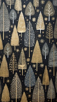 Gold and silver christmas tree decoration close up nature art backgrounds. AI generated Image by rawpixel.