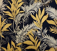 Gold and silver jungle pattern nature art. AI generated Image by rawpixel.