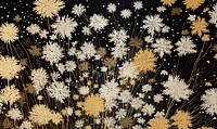 Gold and silver snow flakes nature fireworks outdoors. AI generated Image by rawpixel.