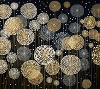 Gold and silver snow flakes art backgrounds decoration. AI generated Image by rawpixel.