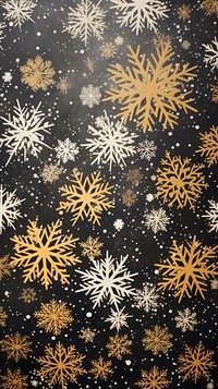 Gold and silver snow flakes abstract pattern nature. AI generated Image by rawpixel.