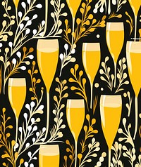 Gold silver champagne glass pattern drink refreshment backgrounds. AI generated Image by rawpixel.