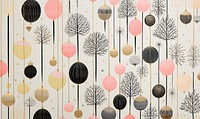 Gold silver pink cristmas baubles pattern wood wall. AI generated Image by rawpixel.