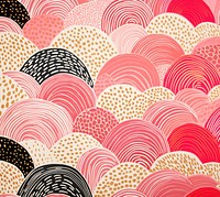 Gold pink silver candy pattern abstract line art. AI generated Image by rawpixel.