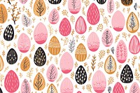 Gold pink silver easter egg pattern line confectionery backgrounds. 