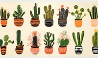 Group fo cactus plant arrangement creativity. AI generated Image by rawpixel.