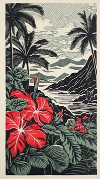 Hawaii nature hibiscus outdoors. AI generated Image by rawpixel.