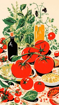 Italian food vegetable container freshness. AI generated Image by rawpixel.