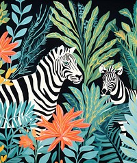 Jungle safari pattern nature animal. 