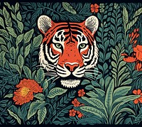 Jungle safari wildlife pattern animal. 