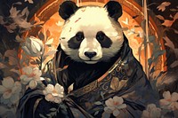 Panda mammal art representation. AI generated Image by rawpixel.