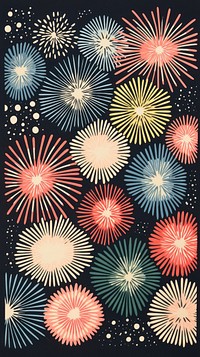 Pastel fireworks pattern illuminated celebration. AI generated Image by rawpixel.