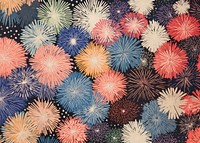 Pastel fireworks pattern art backgrounds. 