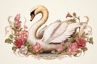 Swan animal bird creativity. AI generated Image by rawpixel.