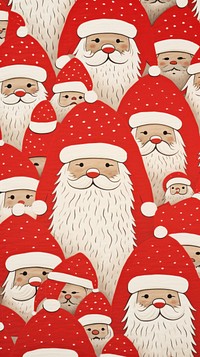 Santa pattern many snowman cartoon drawing. AI generated Image by rawpixel.