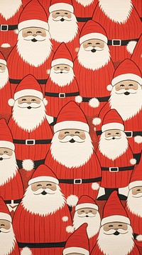 Santa pattern many art representation backgrounds. AI generated Image by rawpixel.