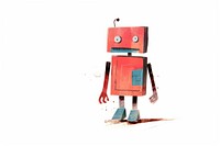 Robot walking representation cartoon machine. AI generated Image by rawpixel.